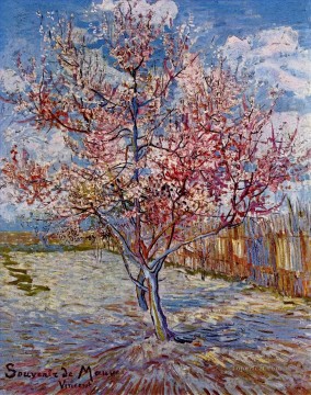  Memory Art - Peach Tree in Bloom in memory of Mauve Vincent van Gogh